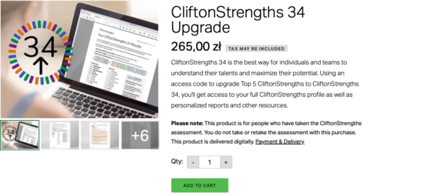 CliftonStrengths 34 Upgrade