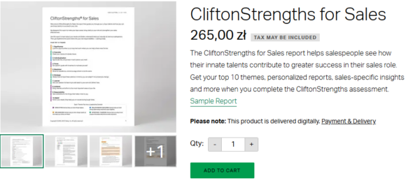 CliftonStrengths for Sales