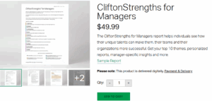 CliftonStrengths for Managers / dla Menedżerów