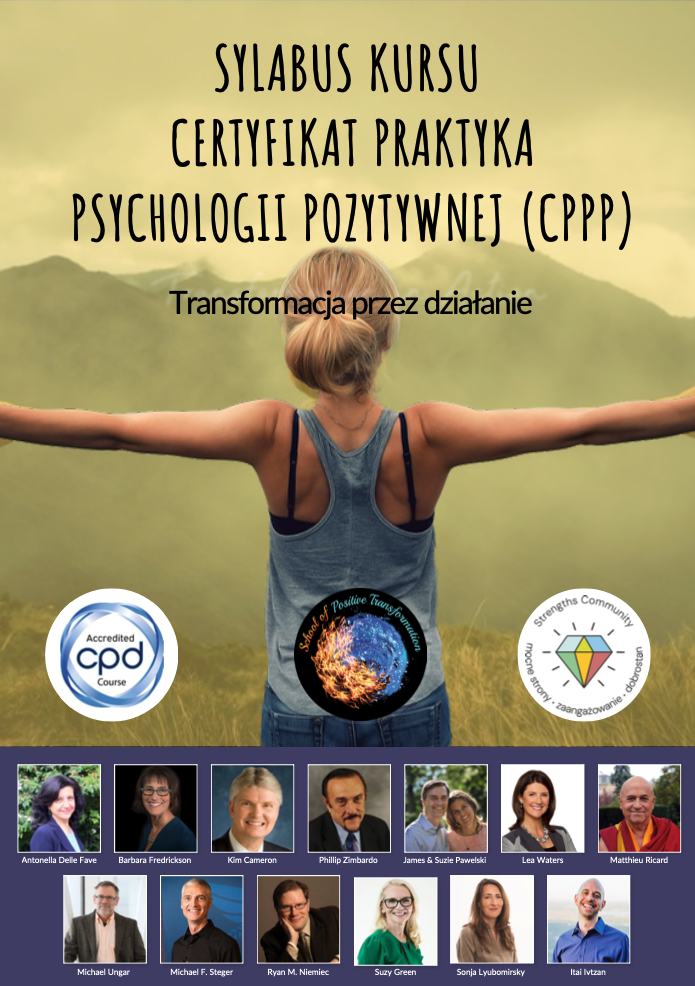 CPPP Okładka sylabusa kursu Certyfikat Praktyka Psychologii Pozytywnej